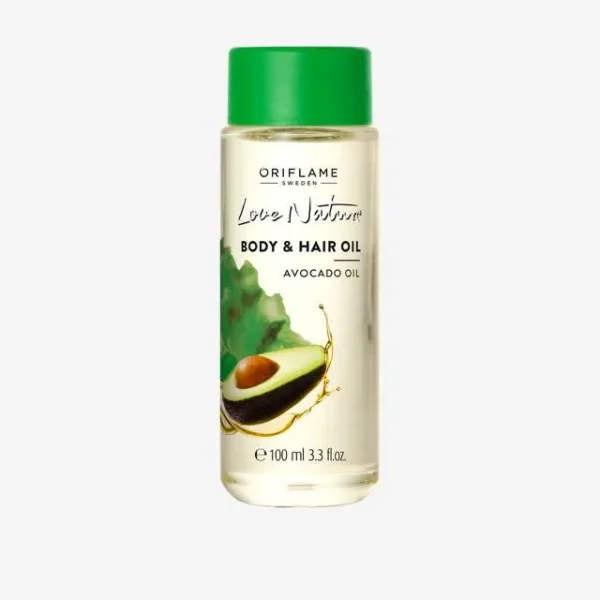 روغن مو و بدن آووکادو سری لاونیچر اوریفلیم - love nature Body Hair Oil Avocado Oil 1 - سرزمین زیبایی