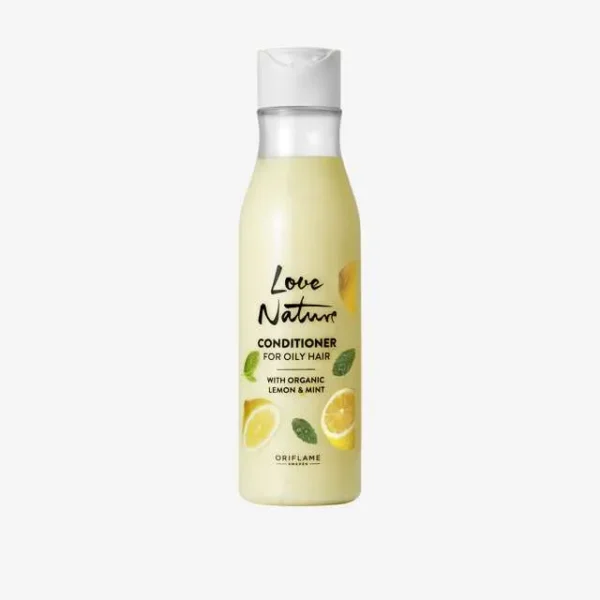 نرم کننده موهای چرب با عصاره لیمو و نعناع لاونیچر اوریفلیم - Conditioner For Oily Hair with Organic Lemon Mint - سرزمین زیبایی