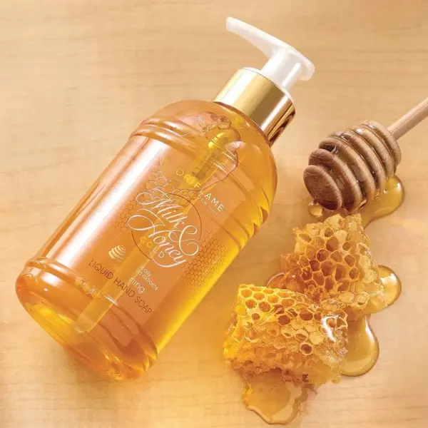 صابون مایع نرم کننده دست شیر و عسل گلد اوریفلیم - Milk Honey Gold Softening Liquid Hand Soap Oriflame - سرزمین زیبایی